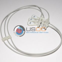 012-0498-03 Spacelabs ECG Single Leads, White RA/06M/ Snap OEM Compatible.