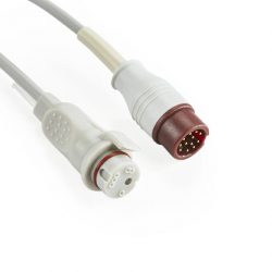 001C-30-70757 Mindray Datascope IBP Adapter Cable (Male 12 pin 13 ft) to BD Connector OEM Compatible.