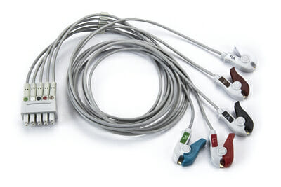 412681-001, E9002ZW, 414556-005, E9003CJ, 414556-003 GE 5 Leadwire ECG Pinch, Grabber for Apex Pro CH 3 ft. OEM Compatible.