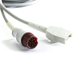 0012-00-1245 Mindray Datascope IBP Adapter Cable (Female, 6 pin 13 ft) to BD Connector OEM Compatible.