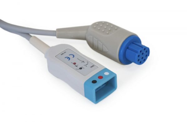 545307-HEL, 545302-HEL, CB-82395R Datex Ohmeda 3 ECG Trunk Cable OEM Compatible.