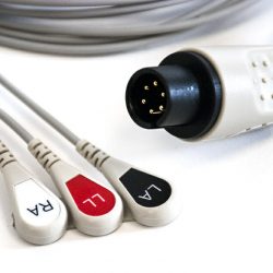 9500-0229-02, 9-10418-02 Zoll 3 Leadwire ECG Snap OEM Compatible.
