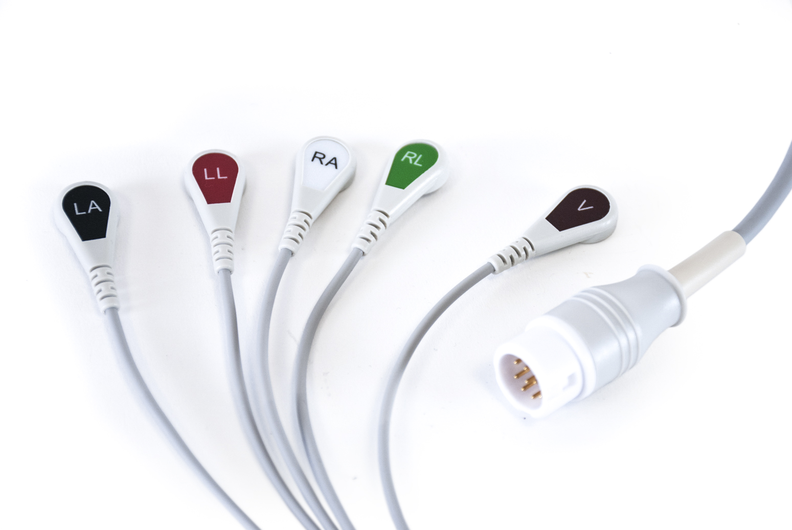Philips 5 Lead Single Pin w/Tele Shield ECG Leadwires (Snap