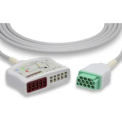 GE Marquette Compatible EKG 15 Ft Trunk Cable PN# 700044-204