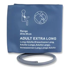Single Tube Adult Extra Long NIBP Cuff 23 to 46cm