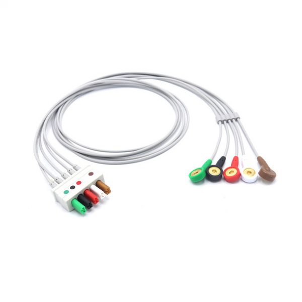 Mindray Direct ECG Cable 5 Leads Snap Oem Compatible