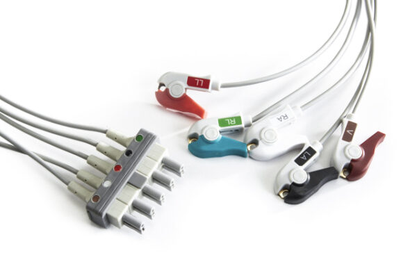Philips 5 Lead ECG Pinch, Grabber 3 ft Cable - Image 2