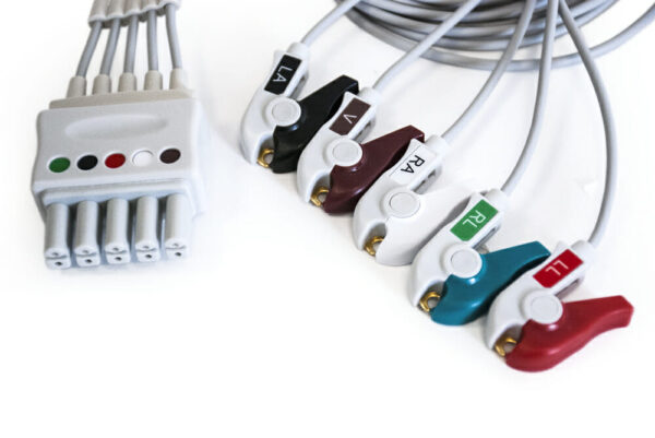Mindray Datascope 5 Lead ECG Pinch, Grabber 3 ft - Image 2