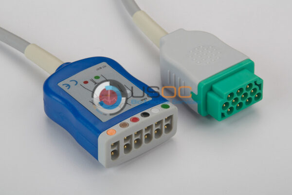 GE 5 Lead ECG Trunk Cable 11 Pin to Dual - Image 2