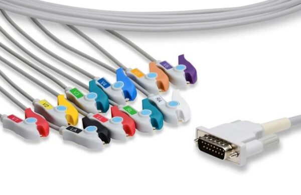 Mortara Compatible 10 Lead Direct Connect Grabber ECG Cable 9293-042-50