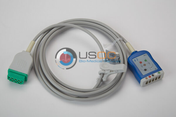 GE 5 Lead ECG Trunk Cable 11 Pin to Dual