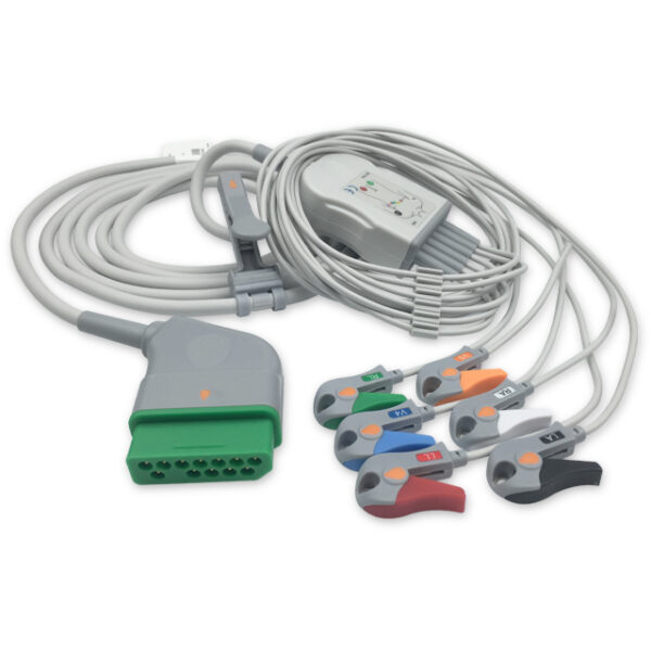 Nihon Kohden 6 Lead ECG Pinch Direct Connect Cable