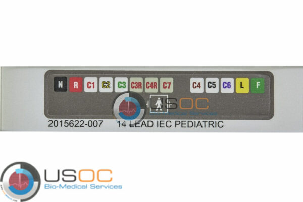 GE CAM 14, HD, Marquette EKG 14 Lead IEC Pediatric Overlay